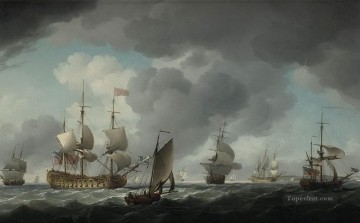 warships storm Oil Paintings